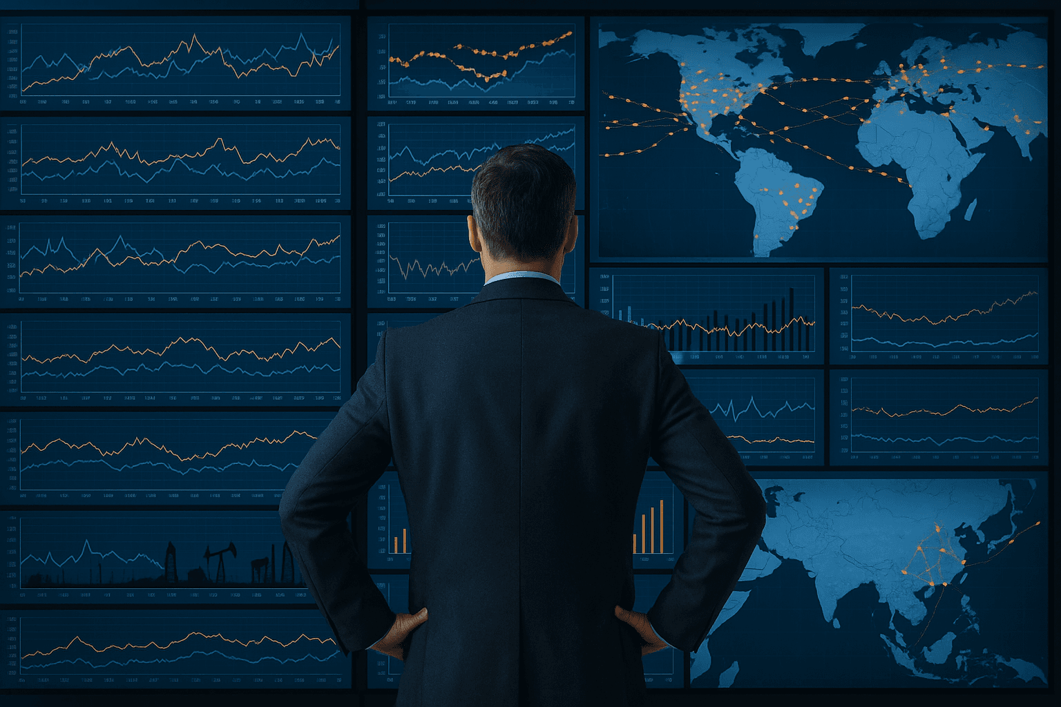 Digital operations intelligence illustration